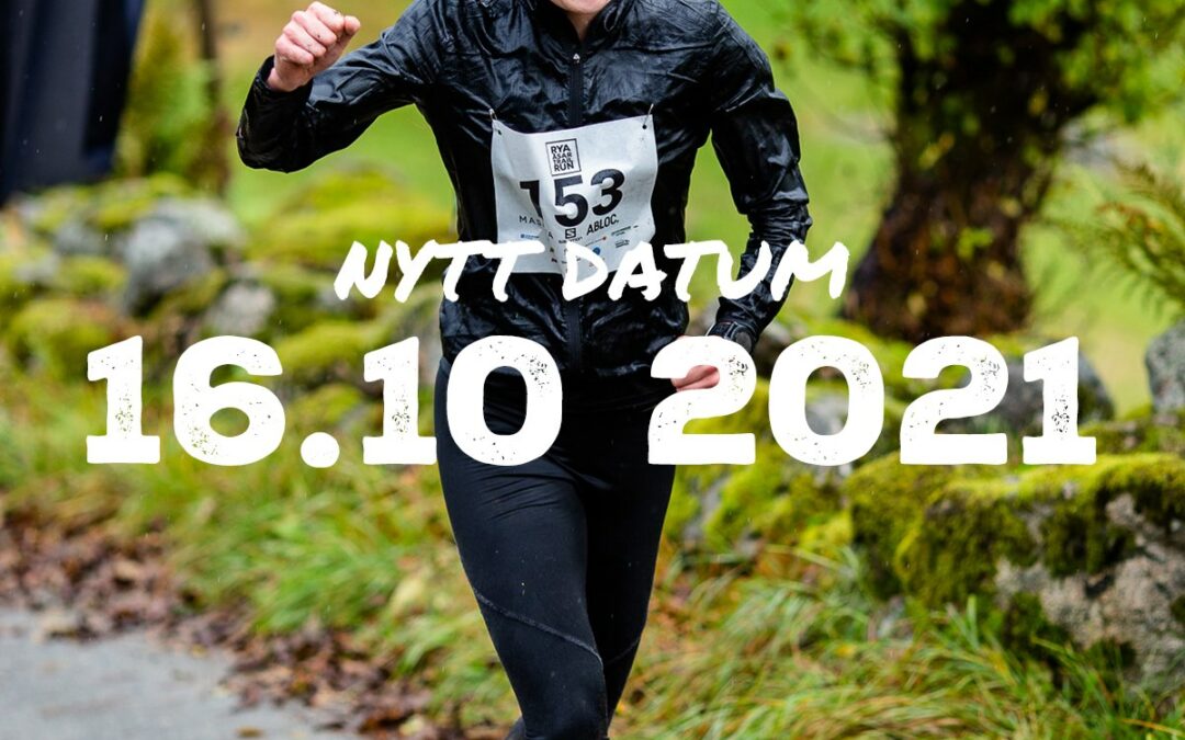 Nytt datum – Rya Åsar Trail Run 2021 arrangeras lördag 16/10